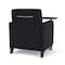 Lesro Siena Lounge Reception Guest Chair W/ Swivel Tablet, 27 in W 29.5 in L 32.5 in H SN1101 - alternate 2